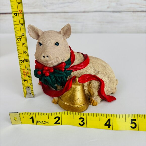 Silver Deer Tom Rubel Christmas Animals Pig Figurine - Picture 7 of 9